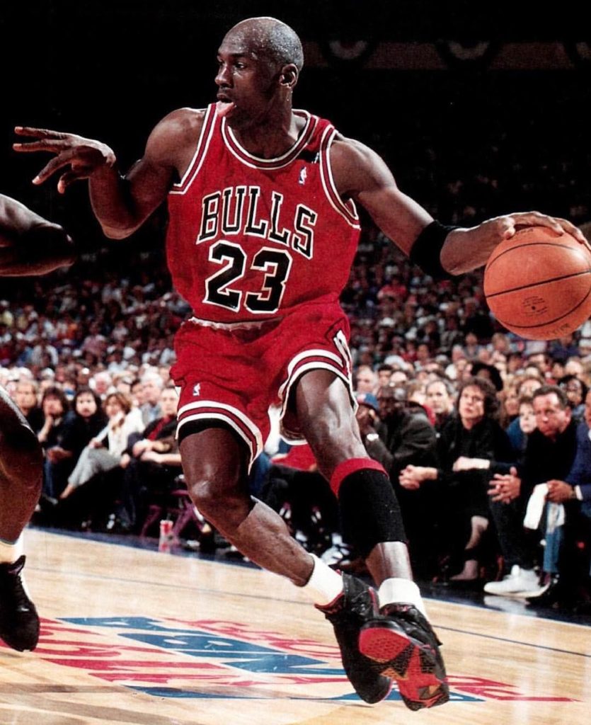 Michael Jordan in Chicago Bulls Equipment
